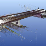 rilievo laser scanner £d - vista dal basso del modello